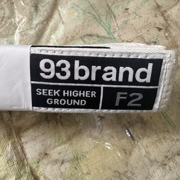 93 Brand Jiu Jitsu White Belt Size F2 Seek Higher Ground - Picture 7 of 7